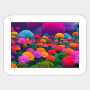 Colorful Flower Garden Sticker